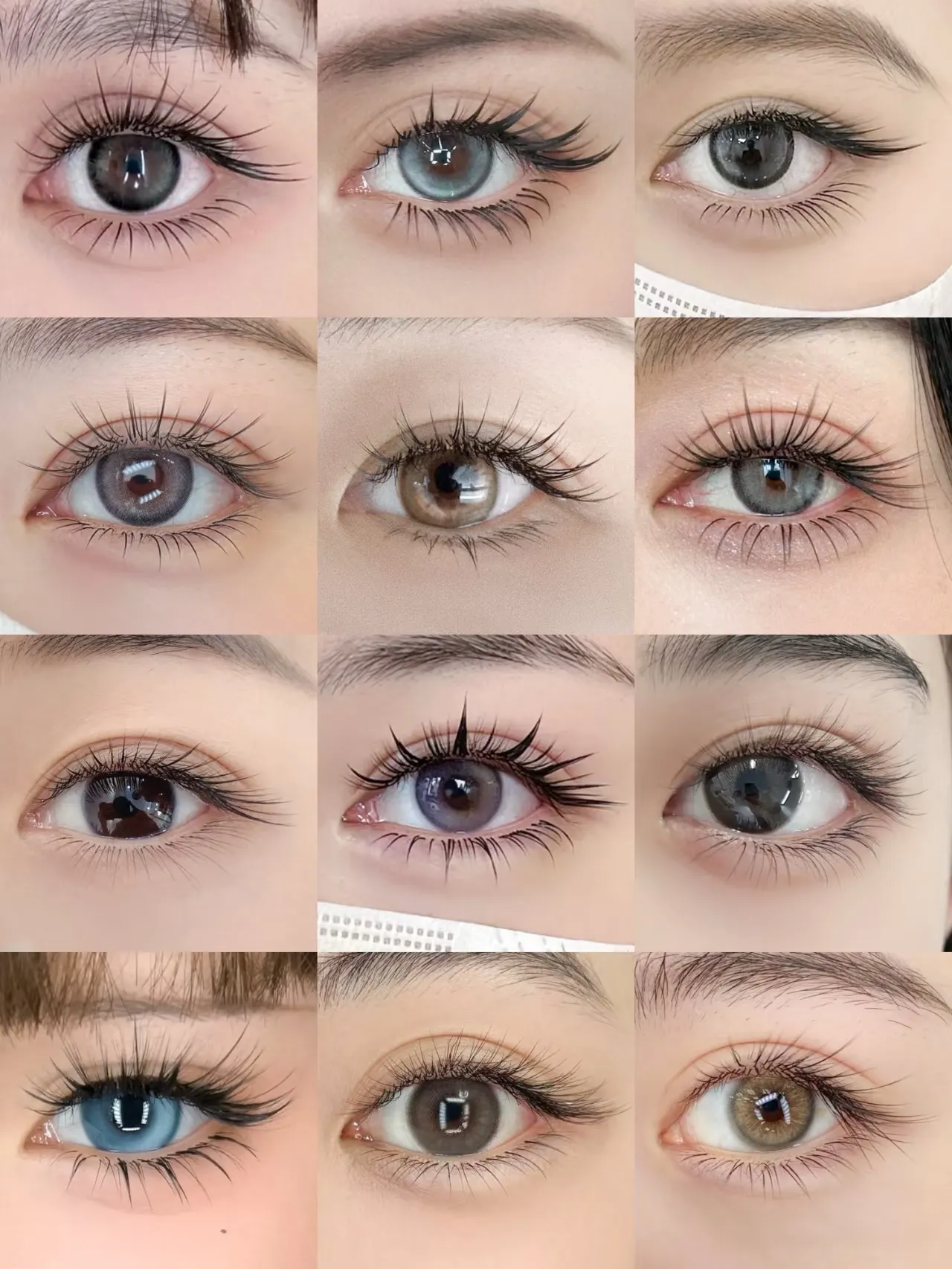 Extensions de Cils - Styles et Variations Variations de styles d'extensions de cils - exemples de looks naturels et volumisés