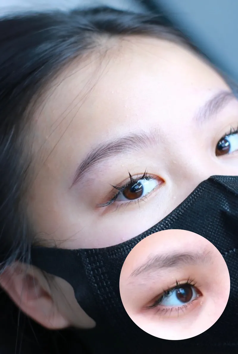 Résultat professionnel de maquillage permanent - exemple client 2